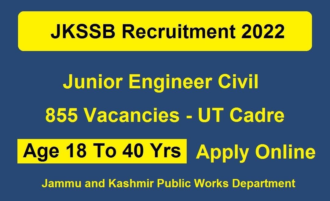 JKSSB Junior Engineer Civil New Vacancy