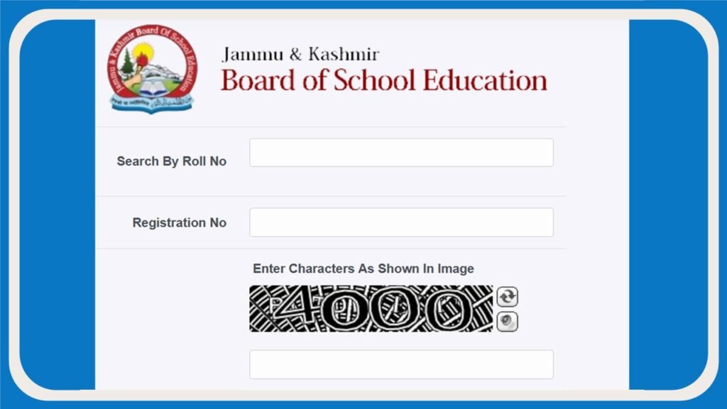 JK BOARD 10th Class Result 2023 by name Roll number [jkbose.nic.in